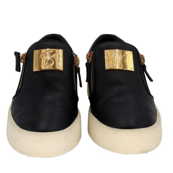 Giuseppe Zanotti Zip Slip-on 38 Leather Sneakers GZ-0208N-0016 - Picture 3 of 9